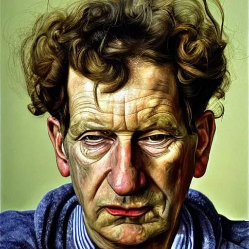 Prompt: high quality high detail painting by lucian freud, hd, beautiful queen portrait, photorealistic lighting
