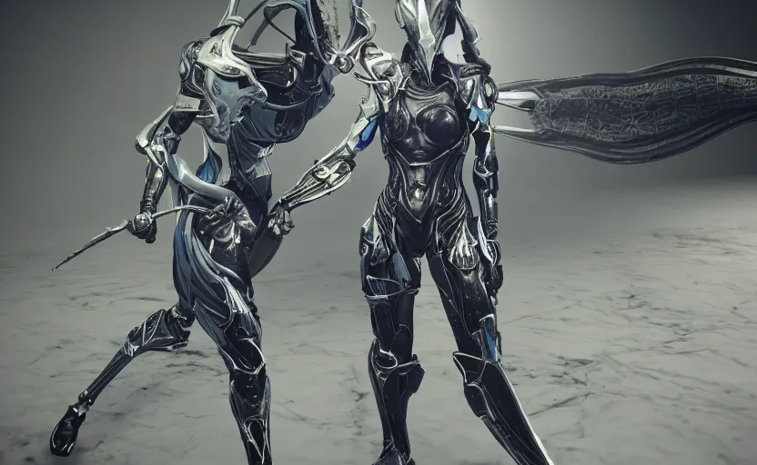 Image similar to in-game screenshot of female Valkyr Warframe, 3d render, Unreal Engine, octane render, ray tracing, Unity, highly detailed, high quality, HD