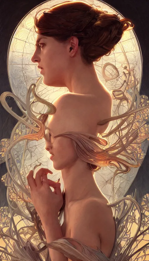 Image similar to metamorphosis, perfectly-centered-Portrait of the most beautiful woman on the planet, insane, intricate, highly detailed, digital painting, artstation, concept art, smooth, sharp focus, illustration, Unreal Engine 5, 8K, art by artgerm and greg rutkowski and alphonse mucha