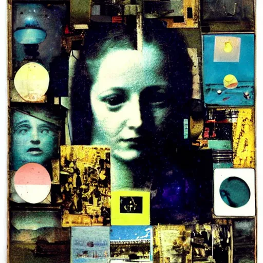 Prompt: abstract collage by joseph cornell