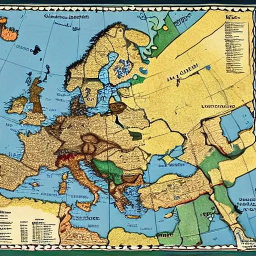 Image similar to map of world war 1 europe