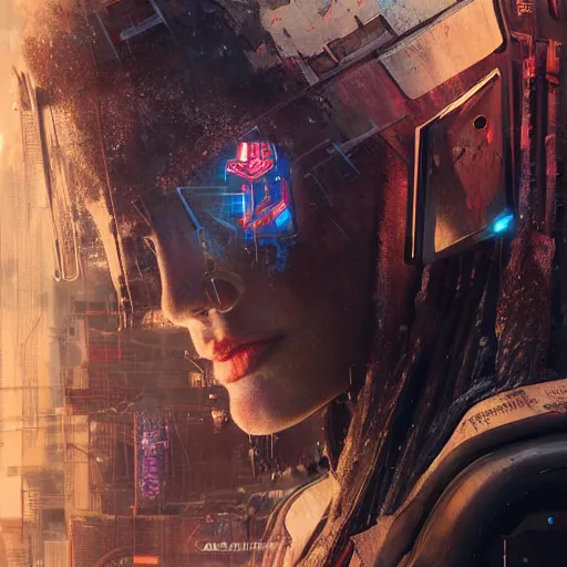 Image similar to hyperrealistic mixed media image of cyberpunk, by thomas eakes & greg rutkowski & xiang duan, perfect facial symmetry, dim volumetric lighting, 8 k octane beautifully detailed render, post - processing, extremely hyper - detailed, intricate, epic composition, lifelike attributes, cinematic lighting, masterpiece, trending on artstation, very very detailed, stunning,