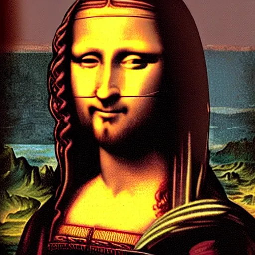 Image similar to jesus monalisa smile transformation