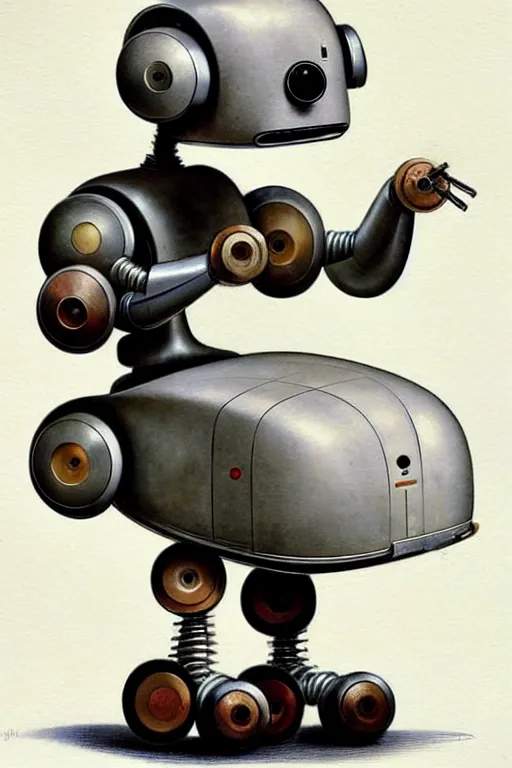 Image similar to (((((2050s Dieter Rams Charles Eames robot . muted colors.))))) by Jean-Baptiste Monge !!!!!!!!!!!!!!!!!!!!!!!!!!!