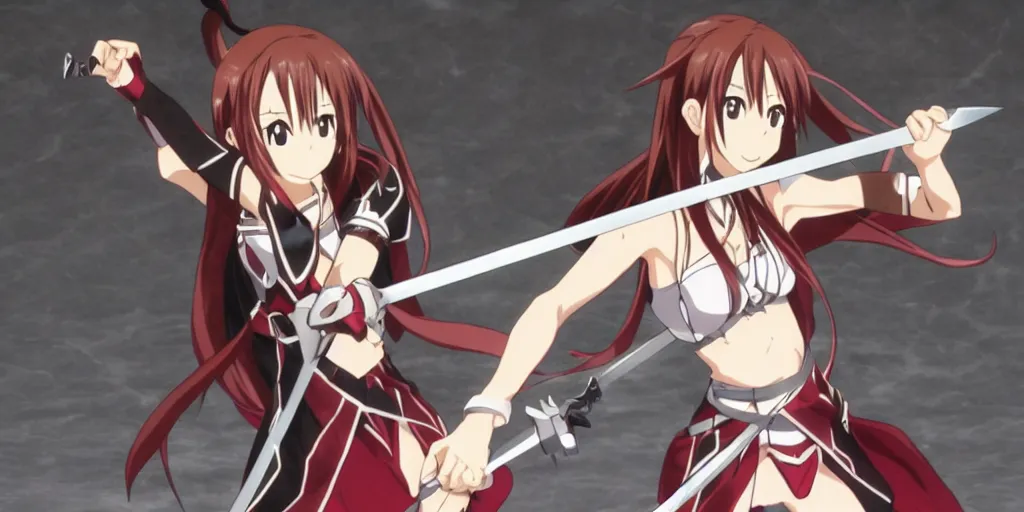 Anime Sword Poses - Anime females fighting pose