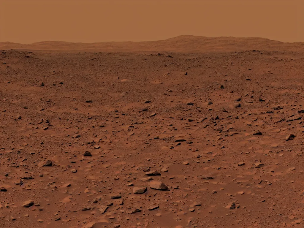 Prompt: Dramatic photograph of mountains range on Mars