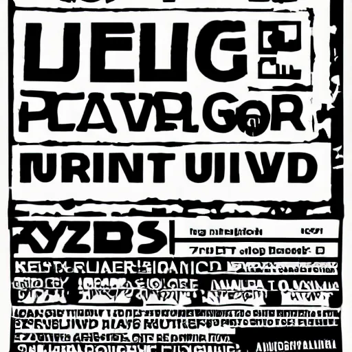 Image similar to illegal rave flyer acid photocopy underground art