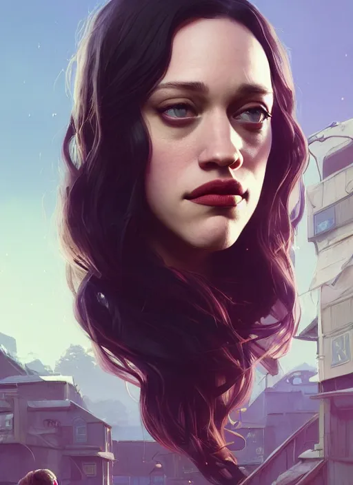 Prompt: Highly detailed portrait of Kat Dennings, in GTA V, Stephen Bliss, unreal engine, fantasy art by Greg Rutkowski, Loish, Rhads, ferdinand knab, Makoto Shinkai and Lois van baarle, ilya kuvshinov, rossdraws, Tom Bagshaw, global illumination, radiant light, detailed and intricate environment