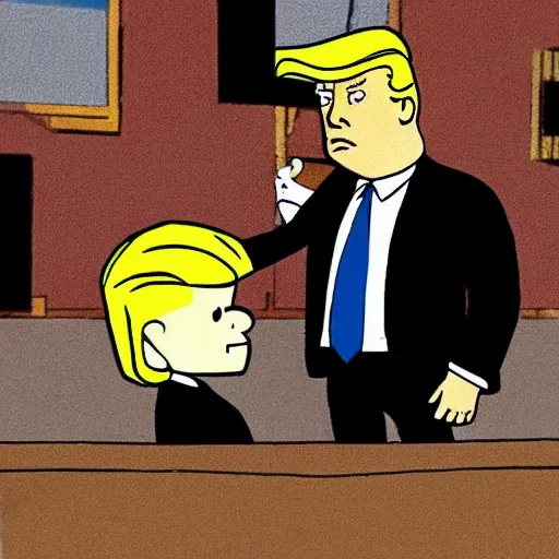 Prompt: Donald Trump als the comic strip character Tintin !n 9