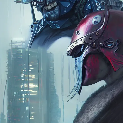 Image similar to cyberpunk viking helmet mask warrior goddess robot ninja fantasy, art gta 5 cover, official fanart behance hd artstation by jesper ejsing, by rhads, makoto shinkai and lois van baarle, ilya kuvshinov, ossdraws