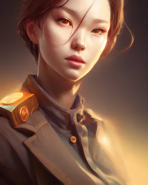 Image similar to character concept art of a horseshoe theory, key visual, realistic shaded perfect face, fine details by stanley artgerm lau, wlop, rossdraws, james jean, andrei riabovitchev, marc simonetti, and sakimichan, trending on artstation