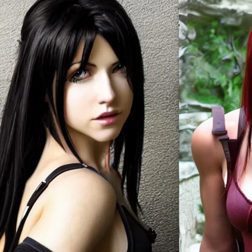 Prompt: tifa lockheart in real life