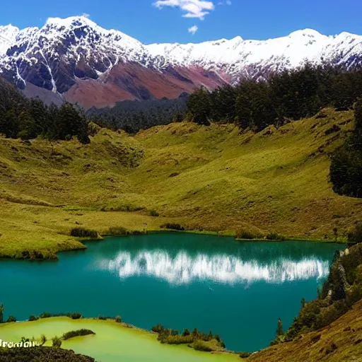 Image similar to emerald lakes in new zealand