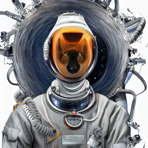 Image similar to a kangaroo in a astronaut suit, 3d, sci-fi fantasy, intricate, elegant, highly detailed, lifelike, photorealistic, digital painting, artstation, illustration, concept art, sharp focus, art in the style of Shigenori Soejima