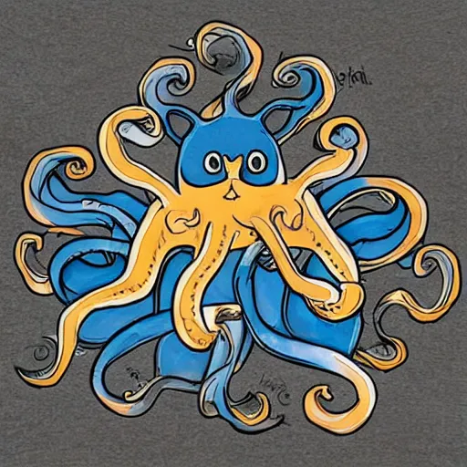 Prompt: cat octopus hybrid