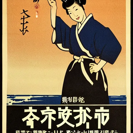 Prompt: japan era propaganda poster