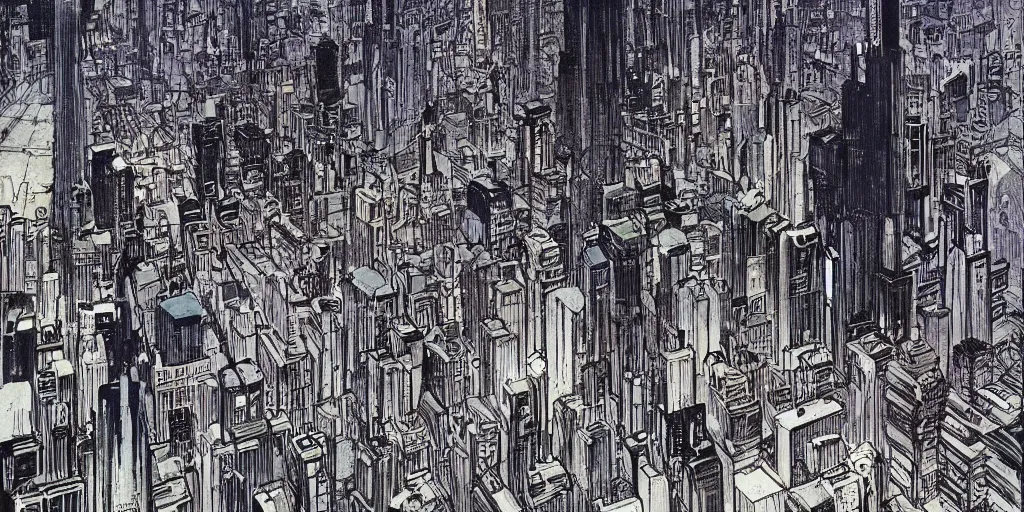 Image similar to a beautiful painting of modren city by al williamson, trending on artstation