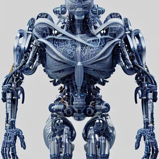 Prompt: detailed and intricate design of a full body of cyborg anatomy, 3 d design, great finesse organic hyper detailed, engineering blueprints, technical drawings, calculus, stained paper, hyperrealistic, ultra detailed, 4 k, octane render, unreal engine