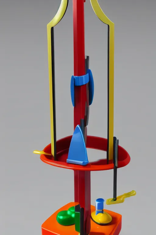 Image similar to a plastic toy guillotine, fisherprice toy guillotine, guillotine, high detail product photo, trending on artstation, 8 k