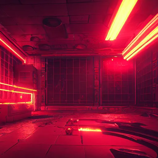 video game doom, cyberpunk aesthetic, hellscape