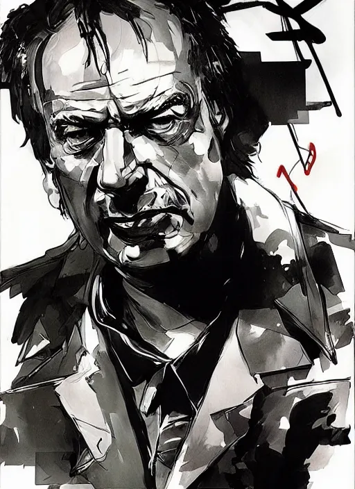 Image similar to saul goodman, yoji shinkawa