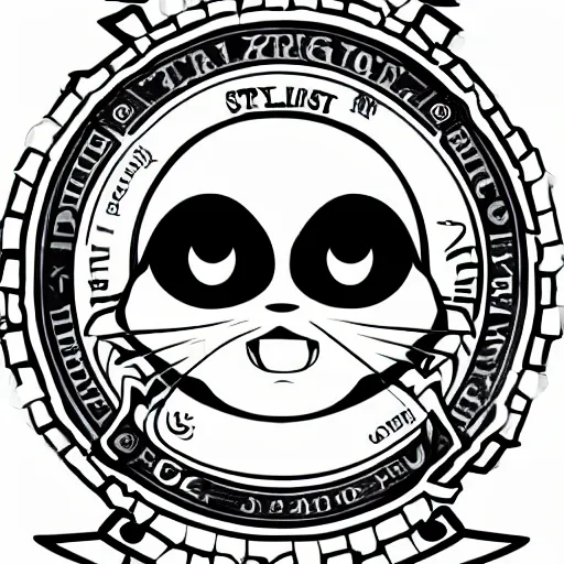 Image similar to an anime seal in the style of studio trigger