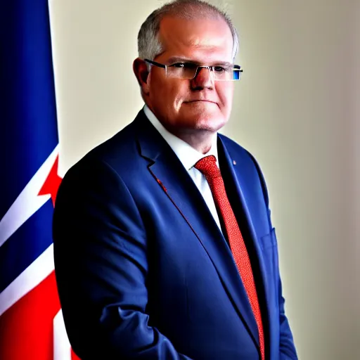 Prompt: portrait of Prime Minister Scott Morrison Portrait, 4K