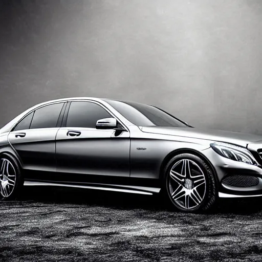 Prompt: A mercedes benz designed by Giger