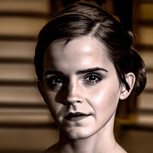 Image similar to Emma Watson as Catwoman, Sony A7R III, 1/2000sec at f/5.6, ISO 1600, 90mm, 8K, RAW, symmetrical balance, Dolby Vision, Aperture Priority