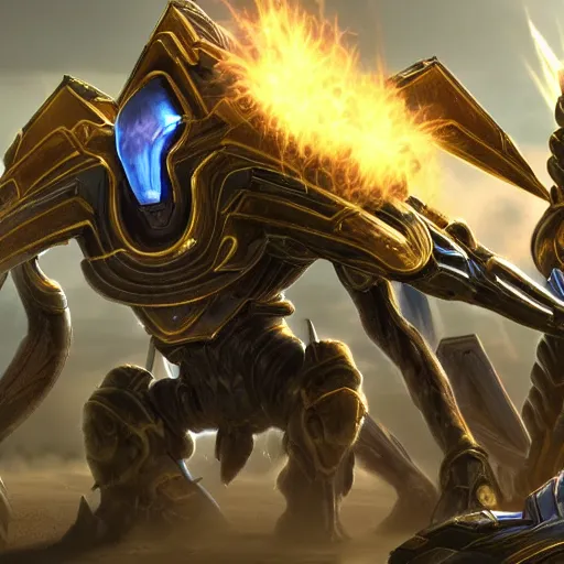 Image similar to starcraft protoss, amazing cinematic dramatic lightong, extremely detailed, hd, 4 k