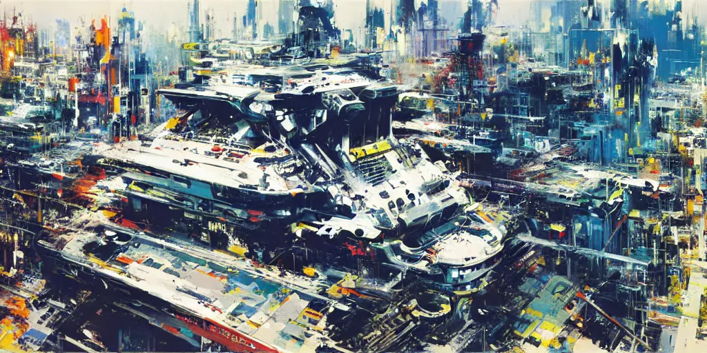 Prompt: google street view of 2. 0 0 1 8, painted by john berkey