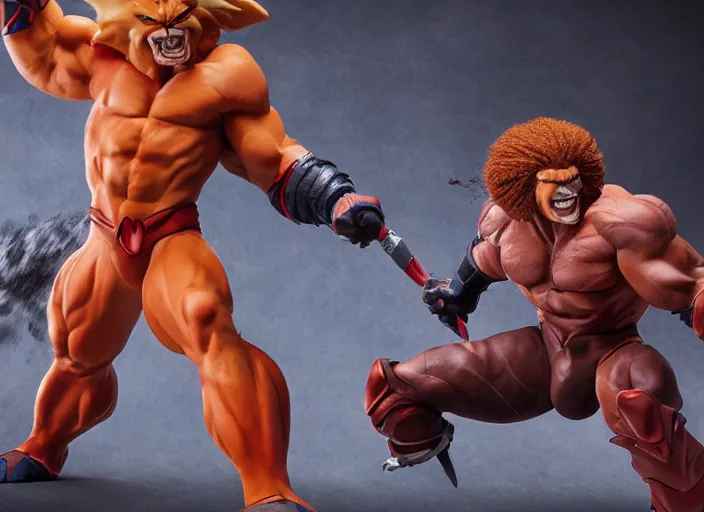 Image similar to thundercats in real life. studio photography picture, realistic