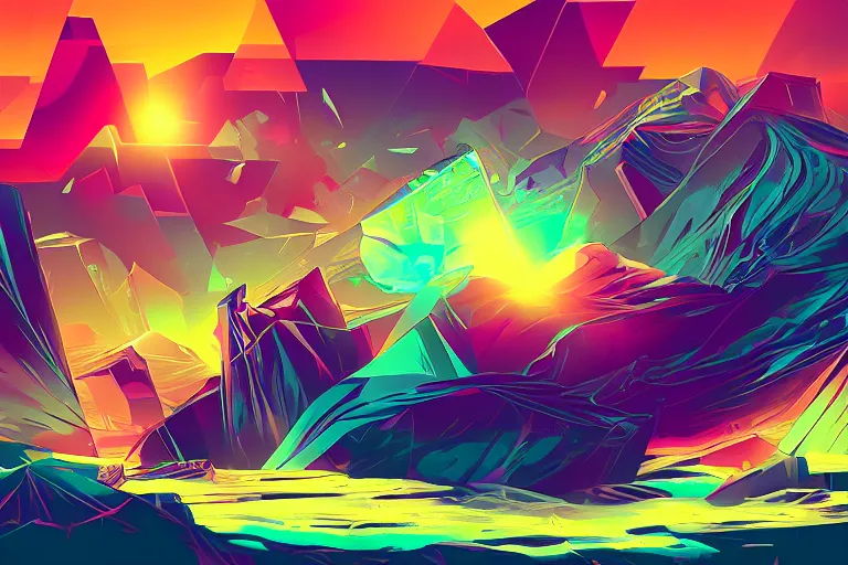 Image similar to gemstone, epic retrowave art trending on art station