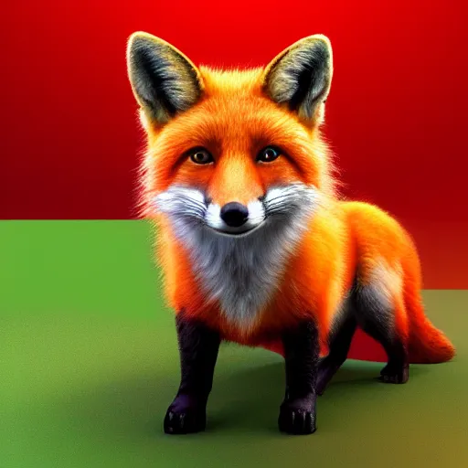 Image similar to Photorealistic cute red fox wearing a sombrero. Hyperdetailed photorealism, 108 megapixels, amazing depth, glowing rich colors, powerful imagery, psychedelic Overtones, 3D finalrender, 3d shading, cinematic lighting, artstation concept art