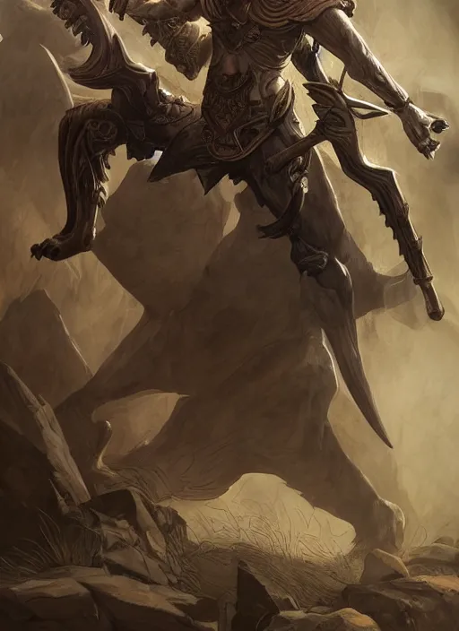 Prompt: caracal limestone soldier. living limestone statue. caracal anubis shroud. epic fantasy egypt caracal limestone man. dnd art menacing, fighter, overpowering, intricate, vsharp focus, ultra detailed, by leesha hannigan, ross tran, thierry doizon, kai carpenter, ignacio fernandez rios