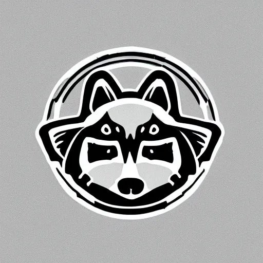 Image similar to app logo for a raccoon themed online digital bank, vector design