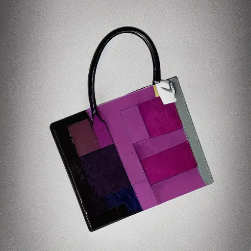 Image similar to designer handbag in the shape of an artist's palette