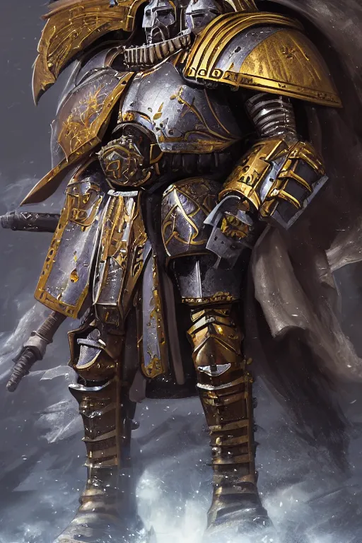 Image similar to armor portrait heros warhammer 4 0 k horus heresy fanart - the primarchs emperor by johannes helgeson animated with vfx concept artist & illustrator global illumination ray tracing hdr fanart arstation zbrush central hardmesh 8 k octane renderer comics stylized