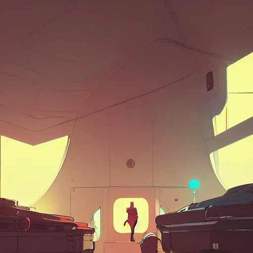 Image similar to by moebius and atey ghailan