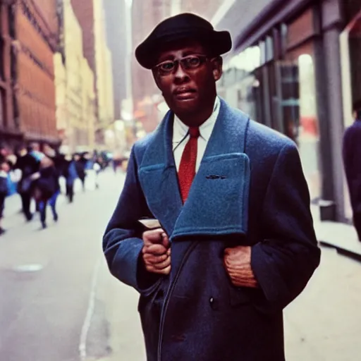 Prompt: street photograph portrait in new york from the 1 9 6 0 s, ultra detailed hyper realistic lifelike, photographed on colour film, photo taken with ektachrome, featured on shutterstock