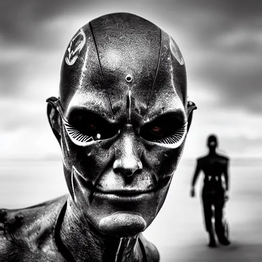 Image similar to cyborg devil by david yarrow