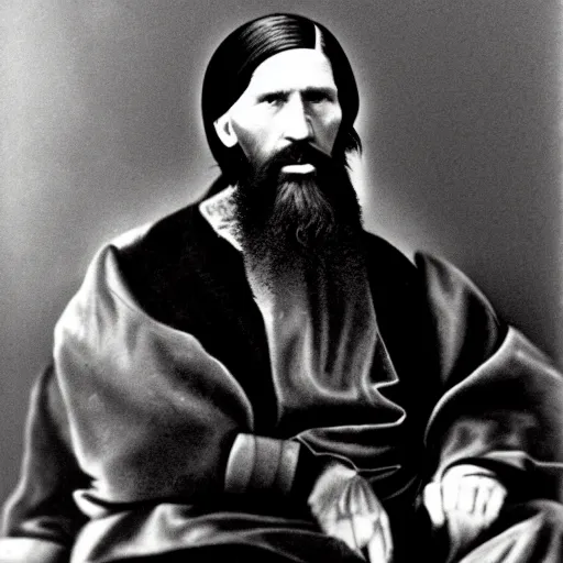 Image similar to rasputin real life photo portrait