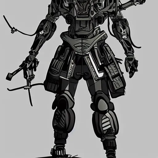 Prompt: 8K detailed illustration of an army general from the an ancient futuristic civilization indonesia in the style of Yoji Shinkawa and leonard boyarsky, high resolution