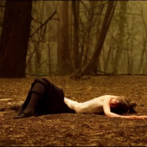 Image similar to stills from Lars von Trier's Antichrist