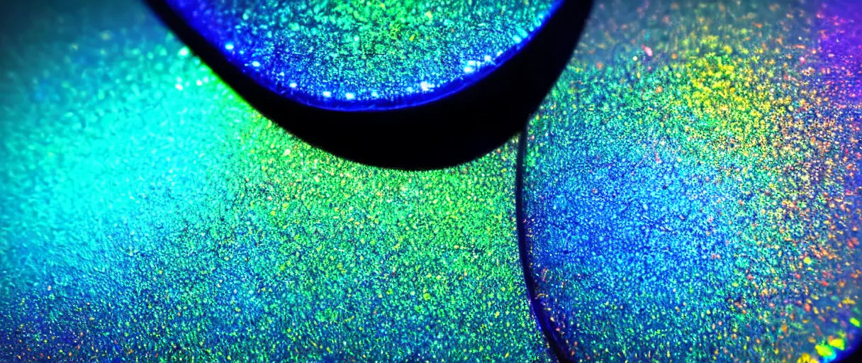 Image similar to high quality macro photo jeweled iridescent highly detailed scarabs octane moody blue lighting low angle hd 8k sharp shallow depth of field