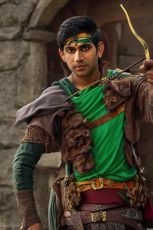 Image similar to intricate color photo of rishi sunak as robin hood but robbing the poor, 8 k octane beautifully detailed render