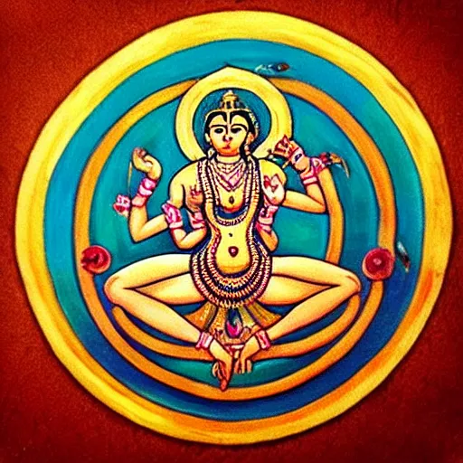 Image similar to “hyperrealistic nataraja goddess”