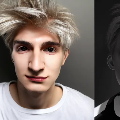 Prompt: xqc with a nose 3 times larger than normal, high res photograph, portrait, hyper realistic,