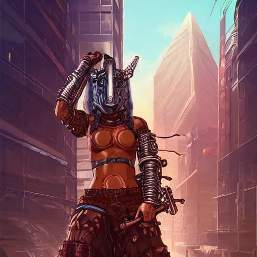 Image similar to cyberpunk viking helmet mask warrior goddess robot ninja fantasy, art gta 5 cover, official fanart behance hd artstation by jesper ejsing, by rhads, makoto shinkai and lois van baarle, ilya kuvshinov, ossdraws