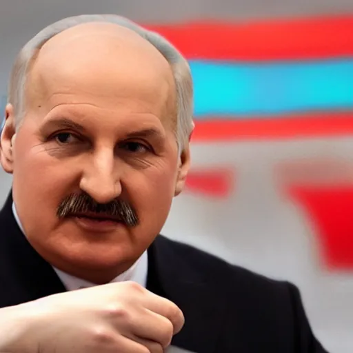 Image similar to Alexander Lukashenko as a bottle of water